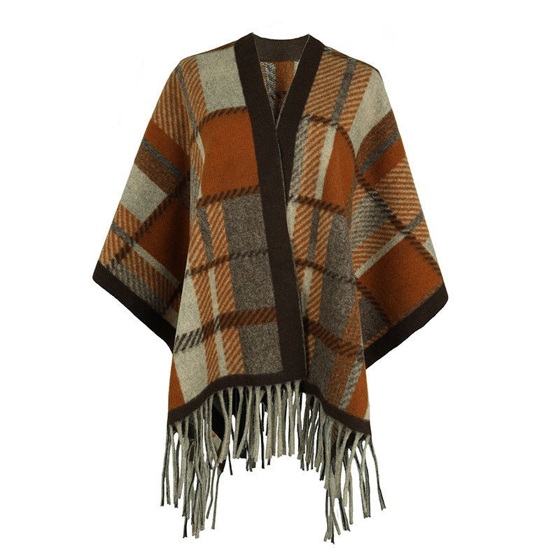 Tassel Cape and Shawl for Women – Elegant Fashion Cover-Up Ooho