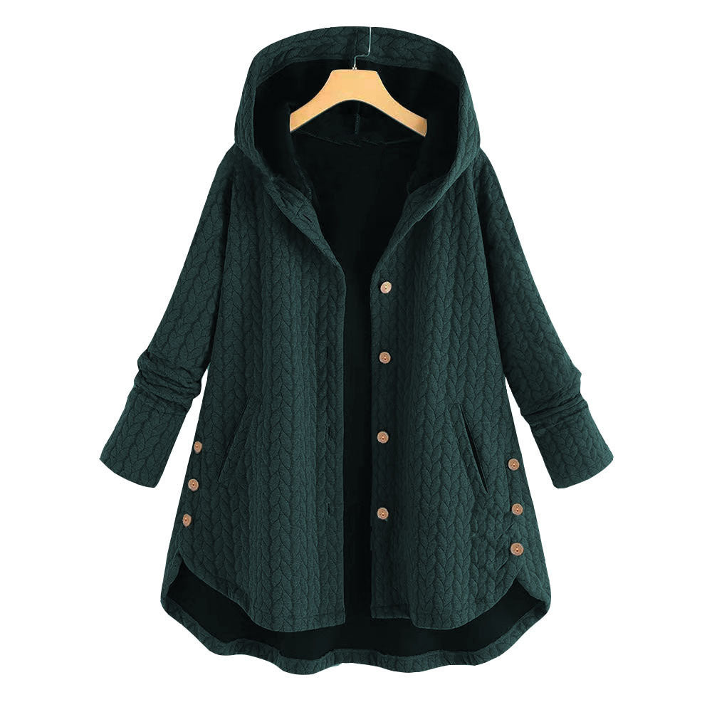 "Women’s Cotton Winter Jacket – Long Warm Parka for Cold Weather