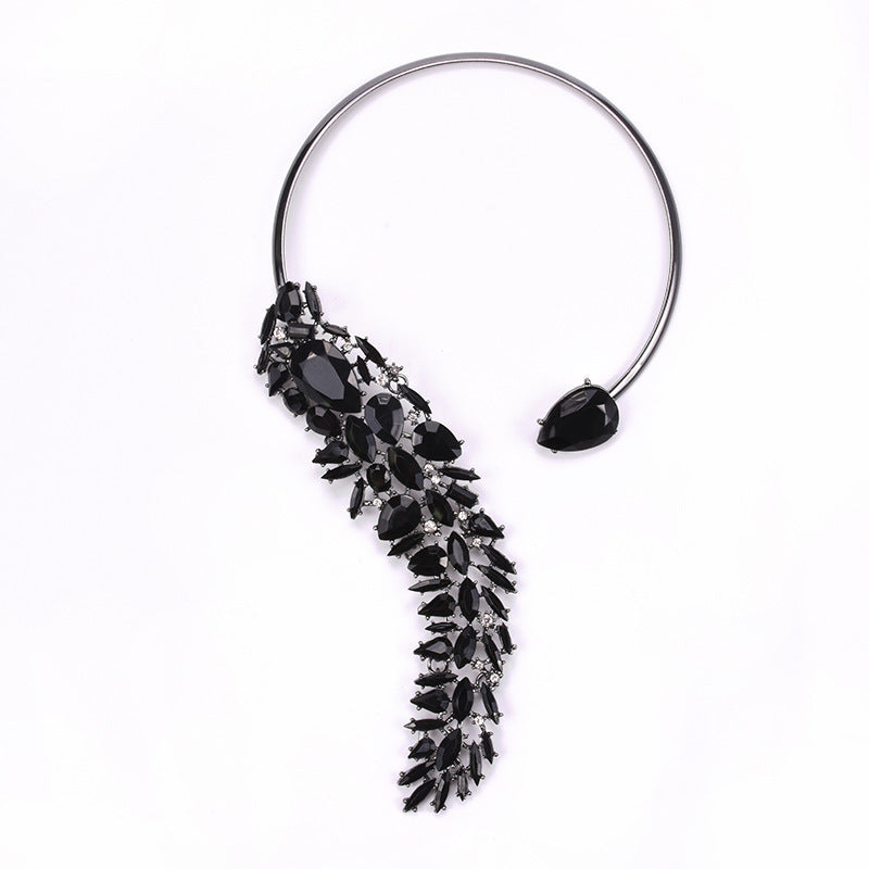 Colorful Rhinestones Chokers Necklaces Fashion Trend Crystals Necklaces Fine Jewelry Accessories for Women Ooho