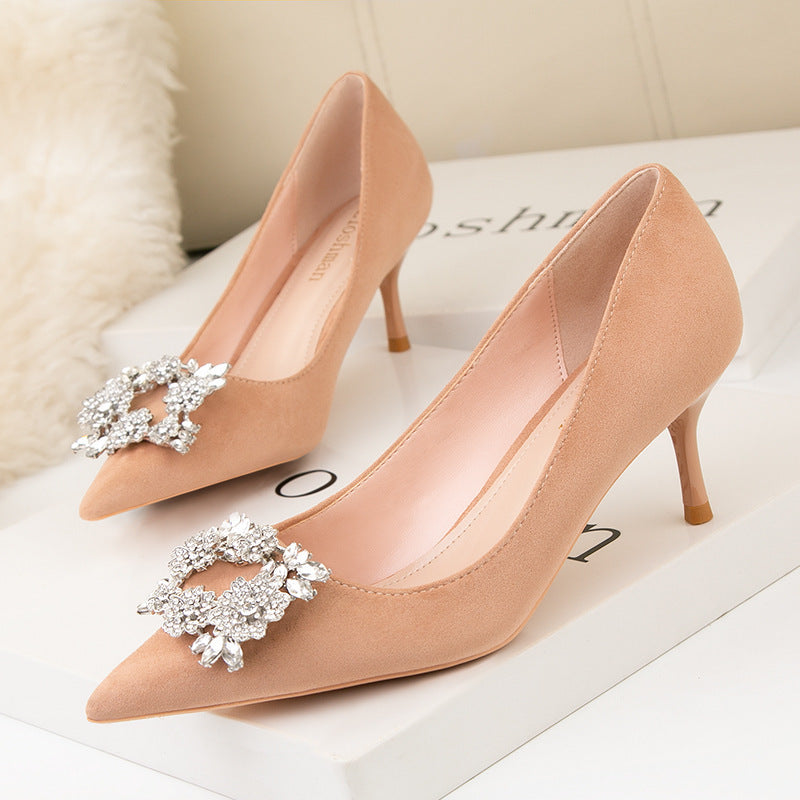 Women Pointed Toe Fashion High Heel Shoes Ooho