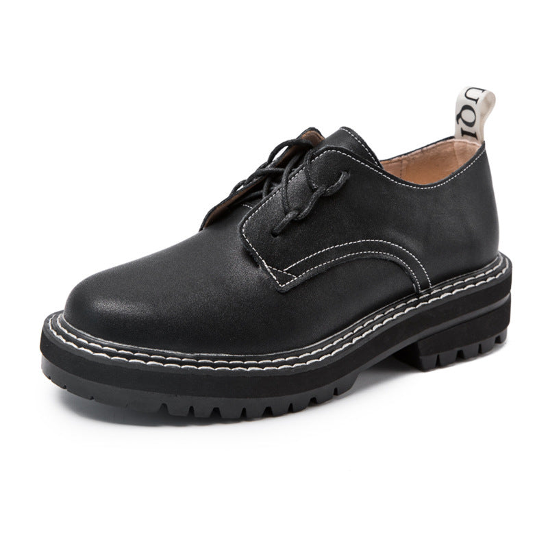 Korean All-match Women's Shoes Brock Oxford Shoes Ooho