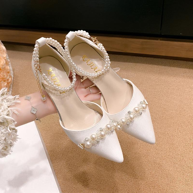 Fairy Style High Heels Women Stiletto Ankle-strap Buckle Pumps Ooho