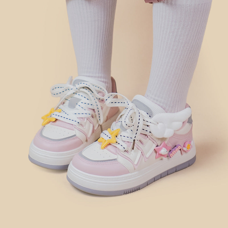All-match And Cute Thick-soled Casual Sneakers Women Ooho