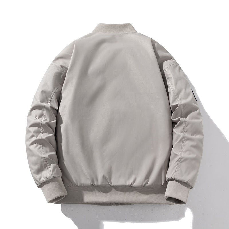 Japanese Style Alphabet Embroidery Bomber Jacket Coat Men And Women Couple Thin Ooho