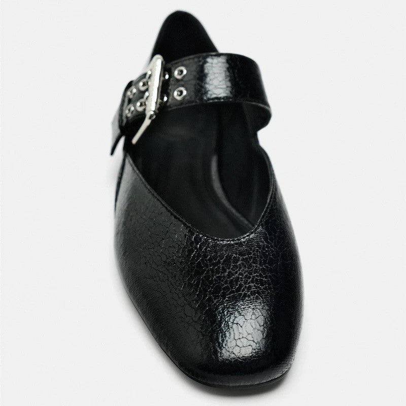 Ballet Slipper Flat Heel Round Toe Pumps Women Ooho