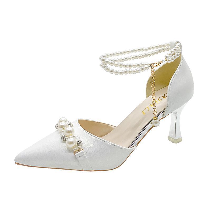Fairy Style High Heels Women Stiletto Ankle-strap Buckle Pumps Ooho