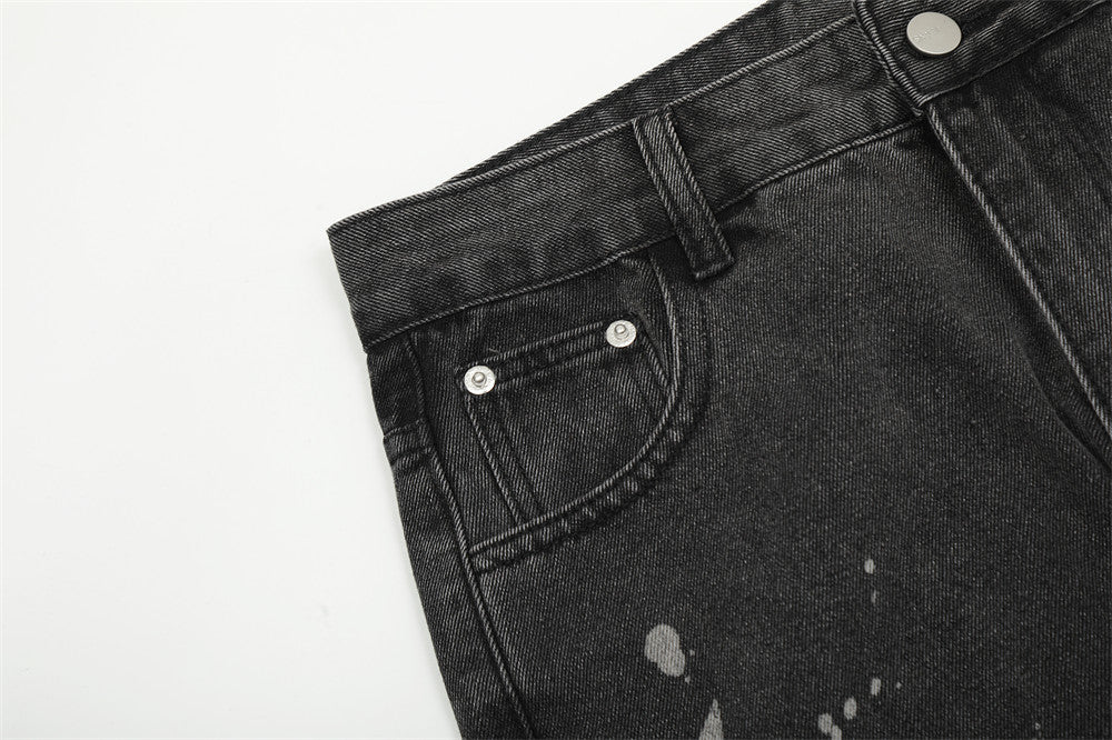 XINGX Printed Straight Jeans For Men Ooho