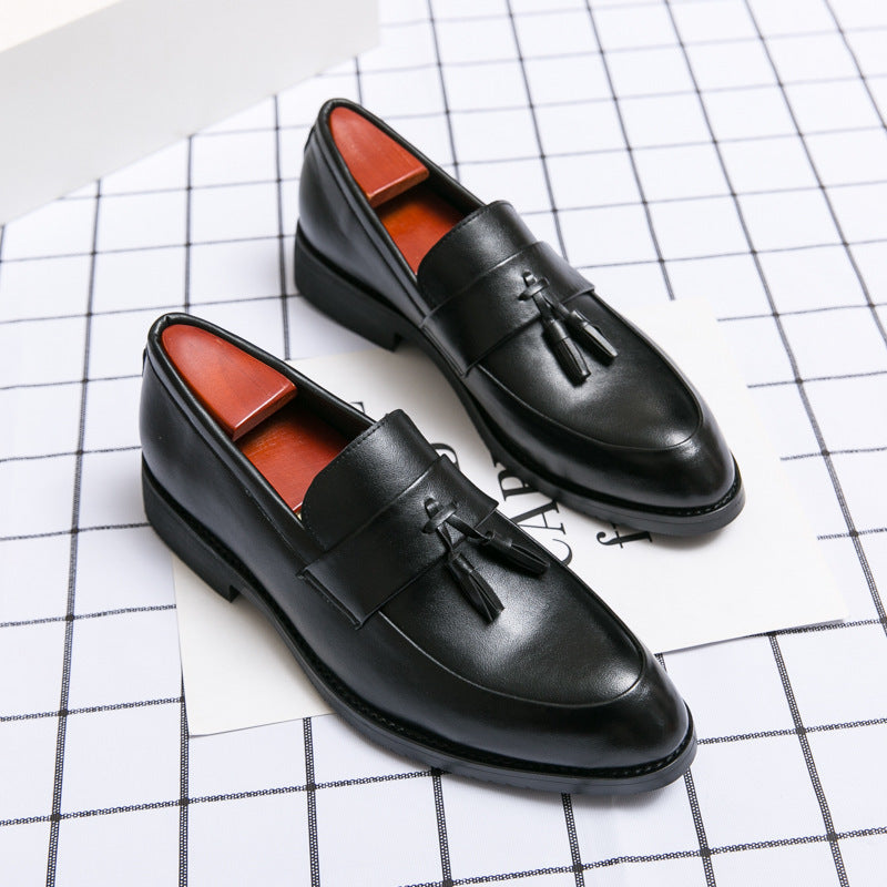 Casual Men Loafers Classic Tassel Men Leather Shoes Wedding Men Dress Ooho