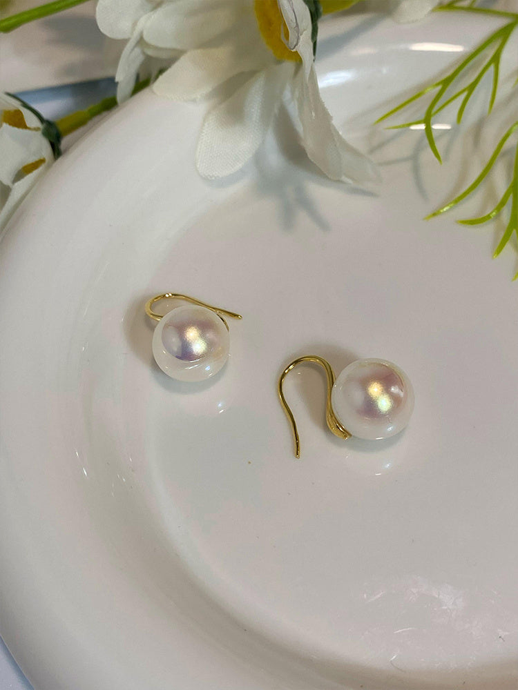 Simple pearl earrings for women Ooho