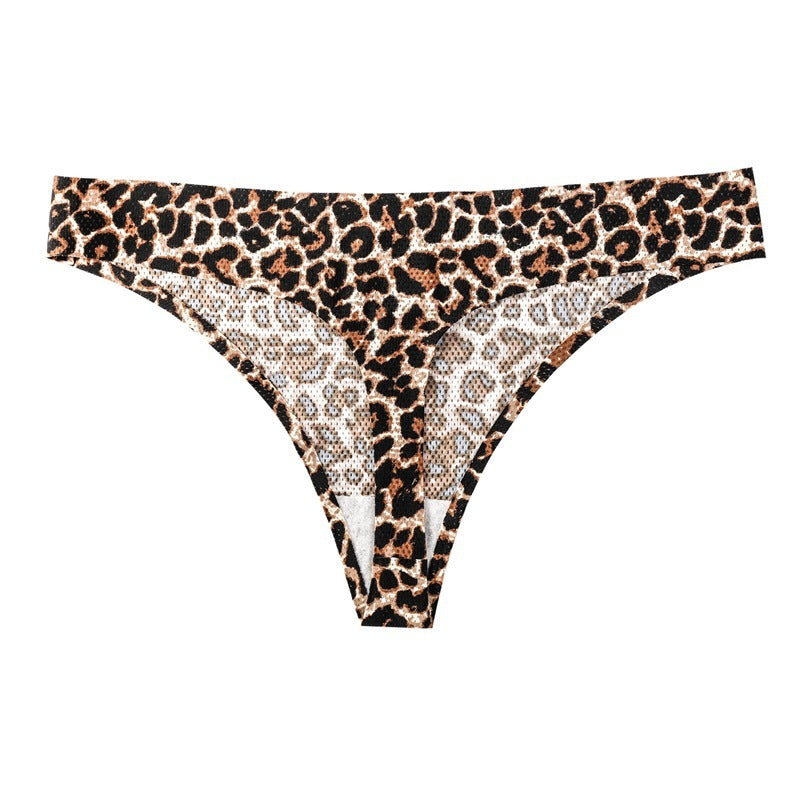 Printed Breathable One Piece Low Waist Thong Women Ooho