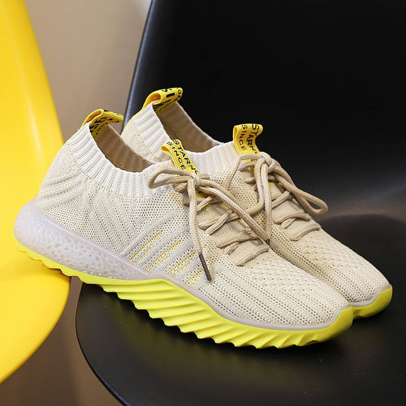 Women Platform Sock Sneakers Mesh Breathable Casual Shoes Ooho