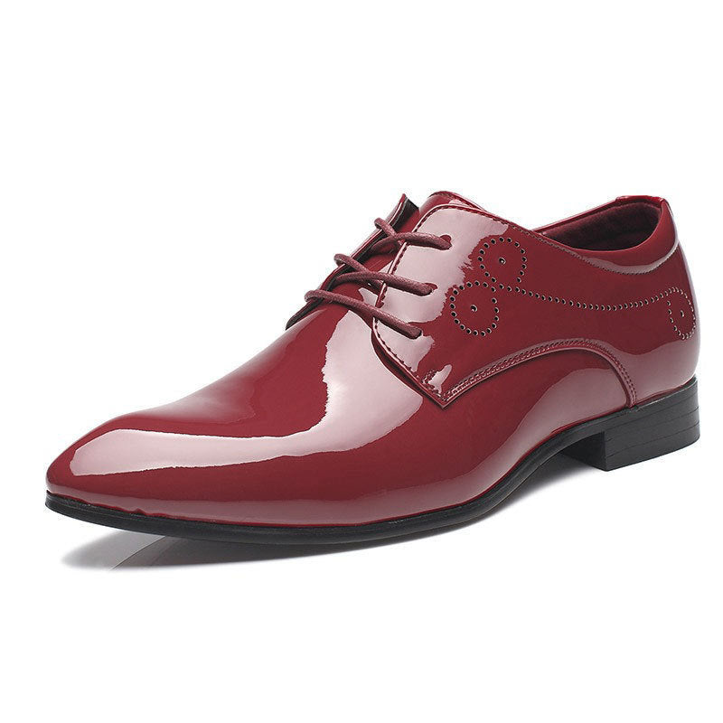 Men Leather Shoes Men Business Casual Dress Shoes Business Casual Leather Shoes Slip-on Black Driving Shoe For Men Ooho