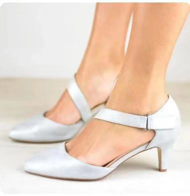 Pointed Stiletto Heel Hollowed Sandals Women Ooho
