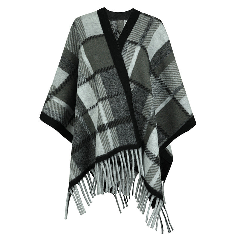 Tassel Cape and Shawl for Women – Elegant Fashion Cover-Up Ooho