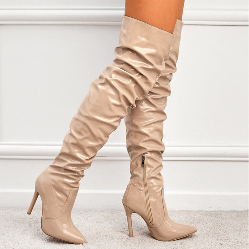 Knee High Long Boots Women Fashion Super High Heel Party Shoes Ooho