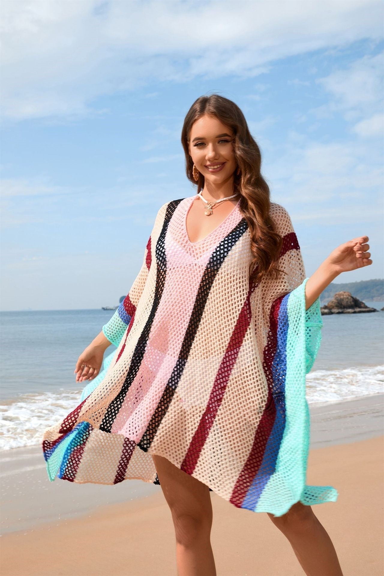 Loose Plus Size Bikini Blouse For Women Ooho