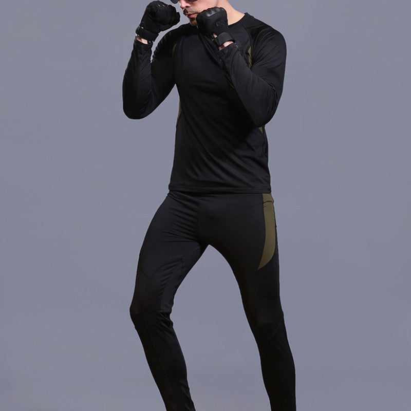 Sports Workout Clothes Thermal Underwear Suit For Men Ooho