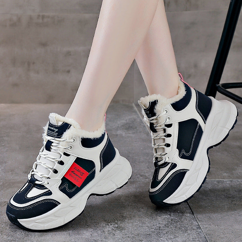 Winter Thermal Fleece-lined Sneakers Women Ooho