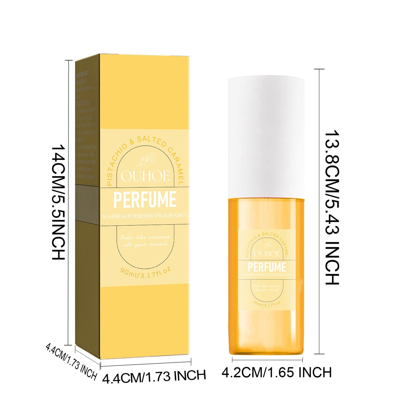 Brazilian Perfume,Fruity Fragrance Perfume Mist,Brazilian Perfume For Women Bodymoisturize Skin 3.17oz Ooho