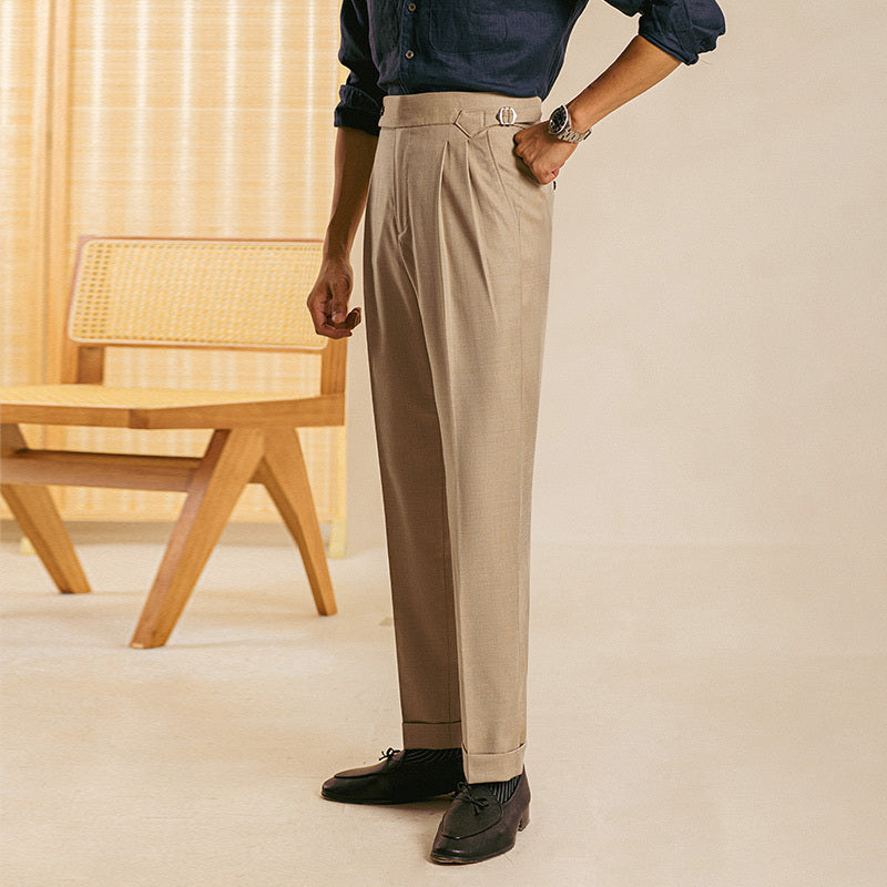 Dress Pants Paris Buckle Pendant Feeling For Men Ooho