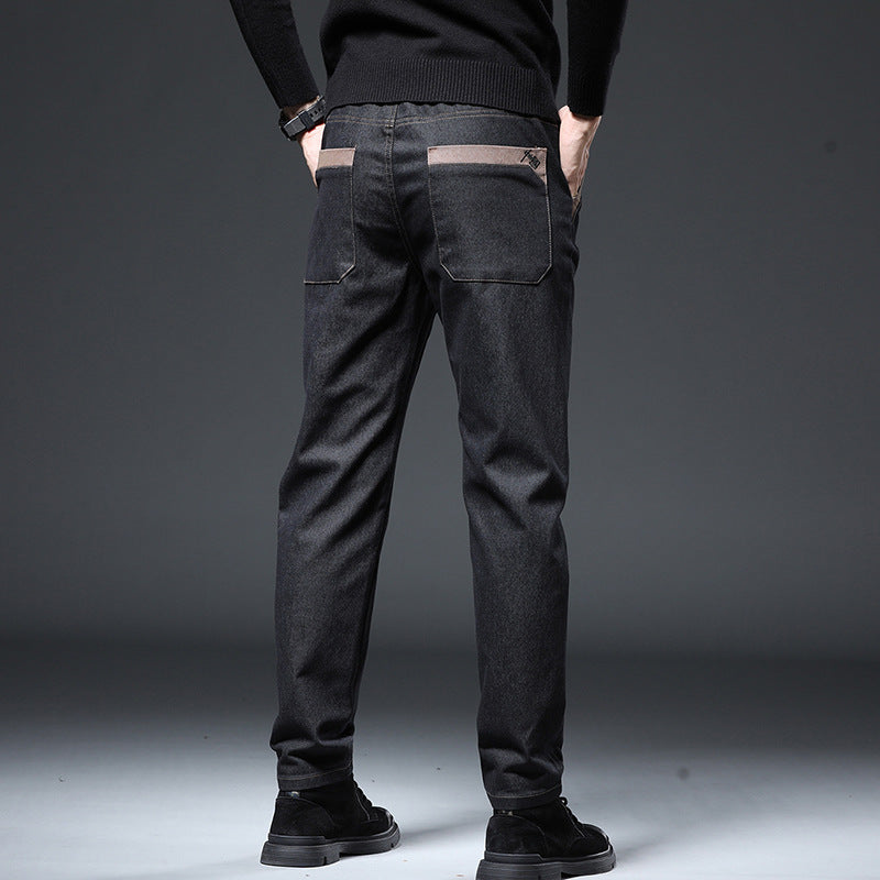 Embroidery Trend Slim Straight Pants Men Ooho