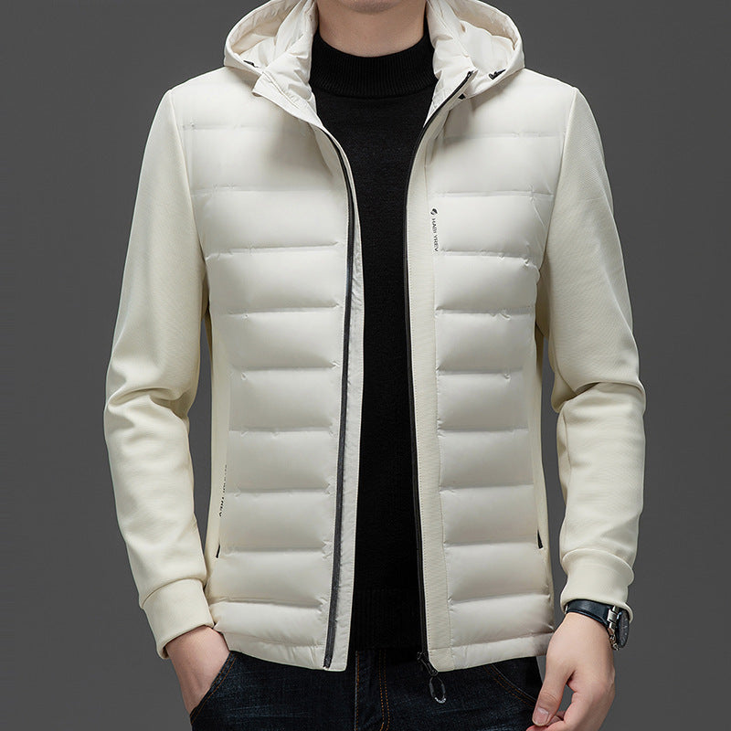 Hooded White Duck Down Warm Coat Down Jacket Ooho