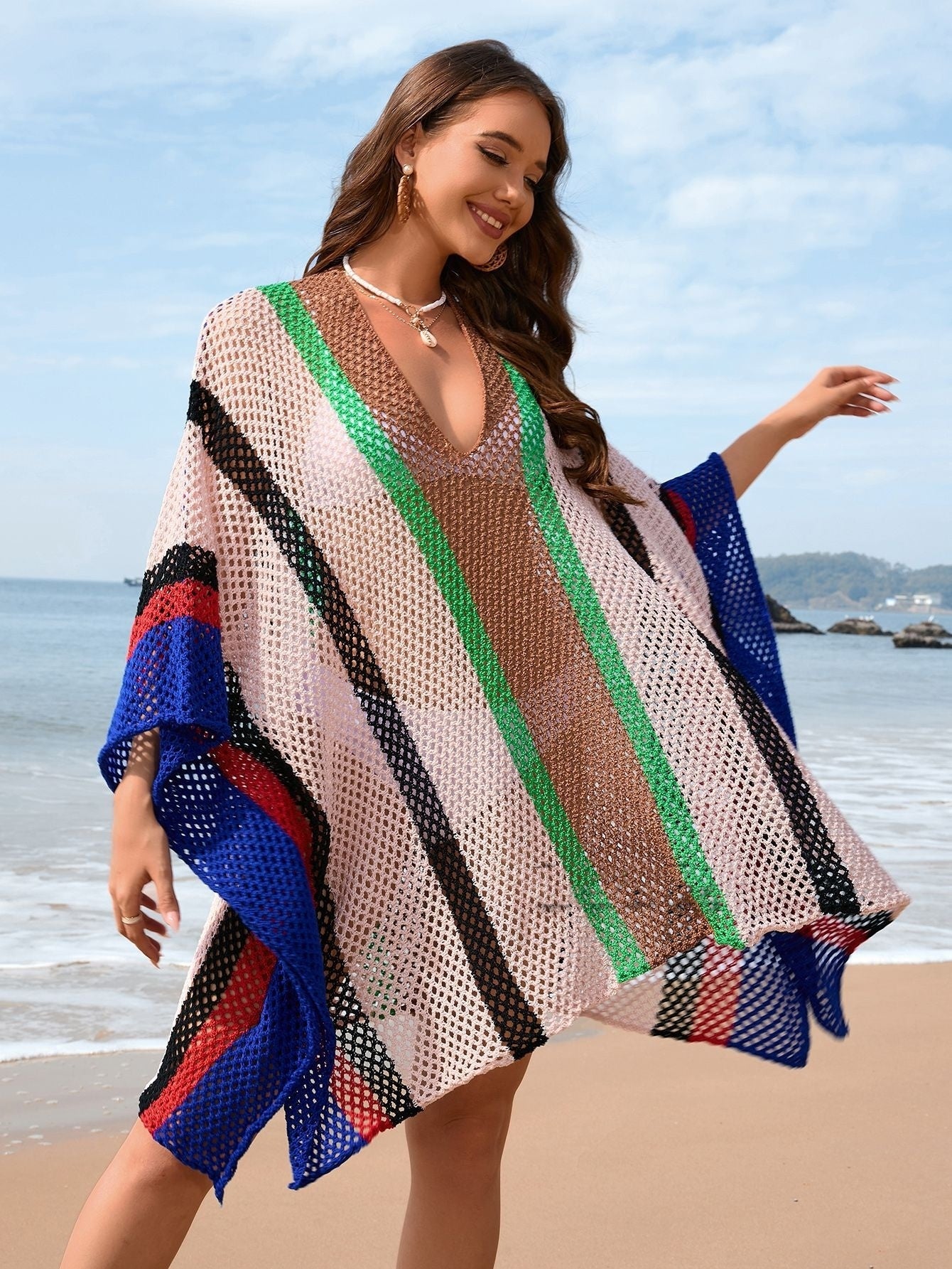 Loose Plus Size Bikini Blouse For Women Ooho