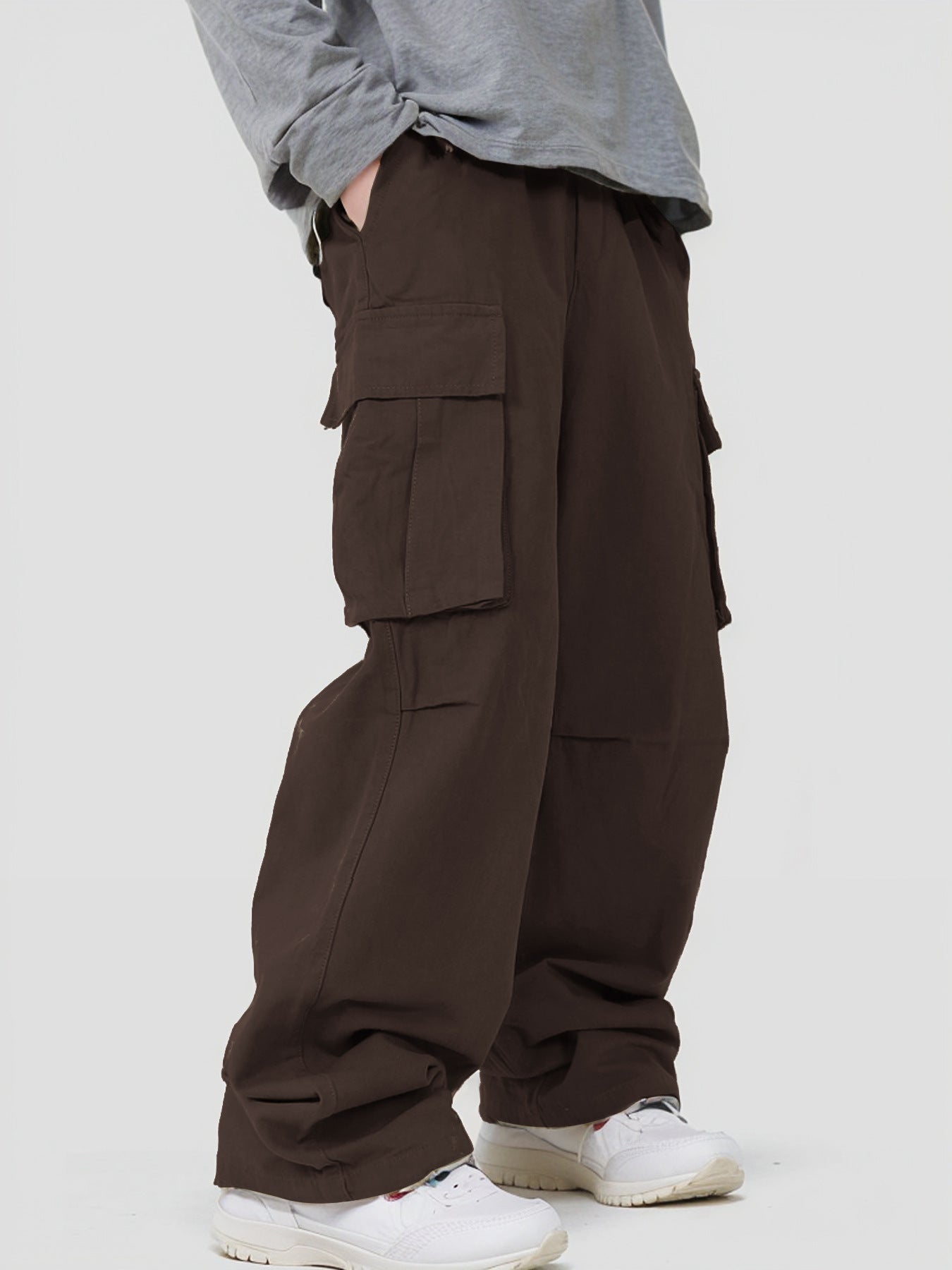 Loose Straight Track Pants Men Ooho