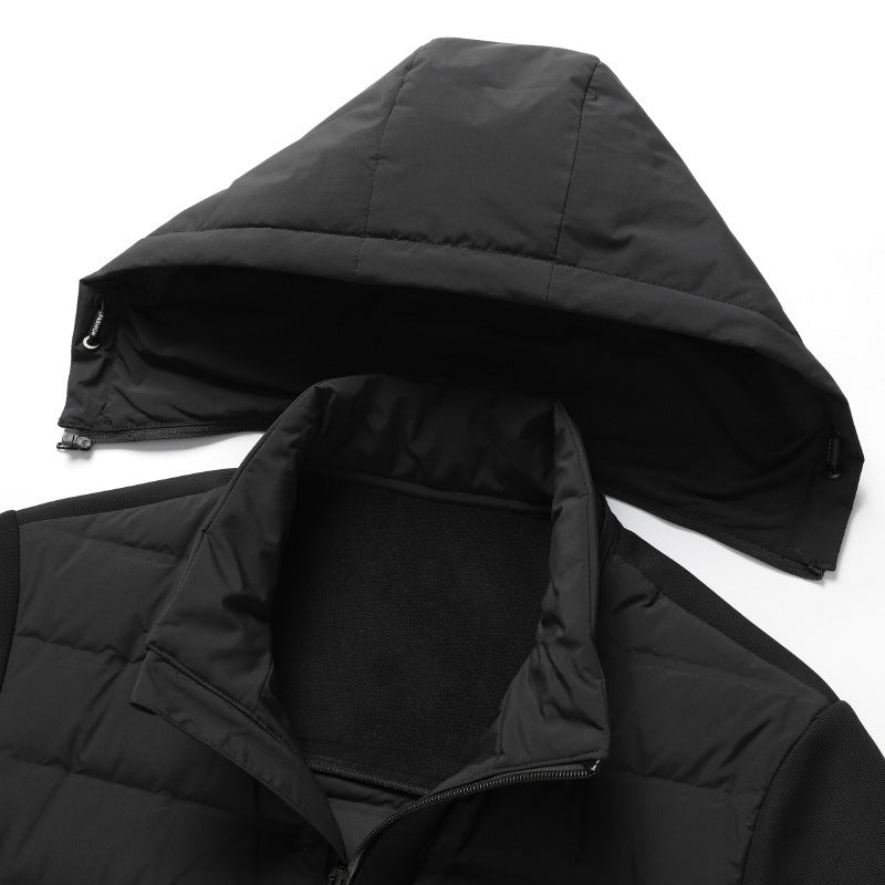 Hooded White Duck Down Warm Coat Down Jacket Ooho