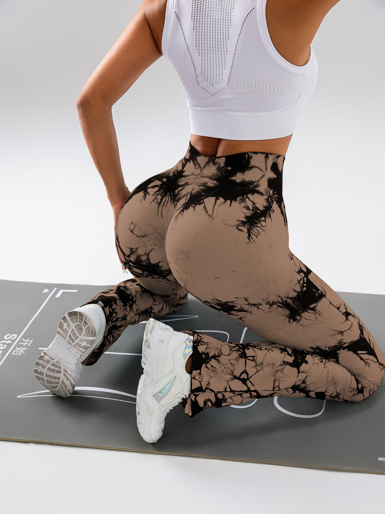 3-Pack Tie Dye Seamless High Waisted Leggings for Women – Scrunch Butt Lifting Yoga Gym Workout Athletic Pants
