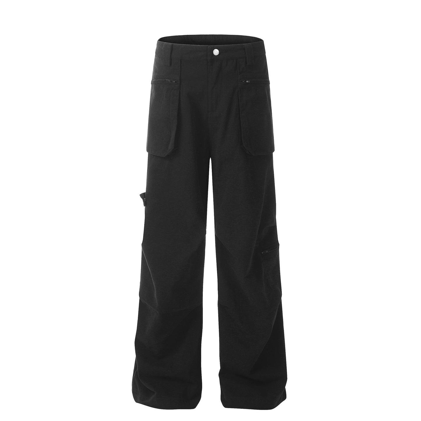 Cotton Loose Straight Cargo Pants Men Ooho