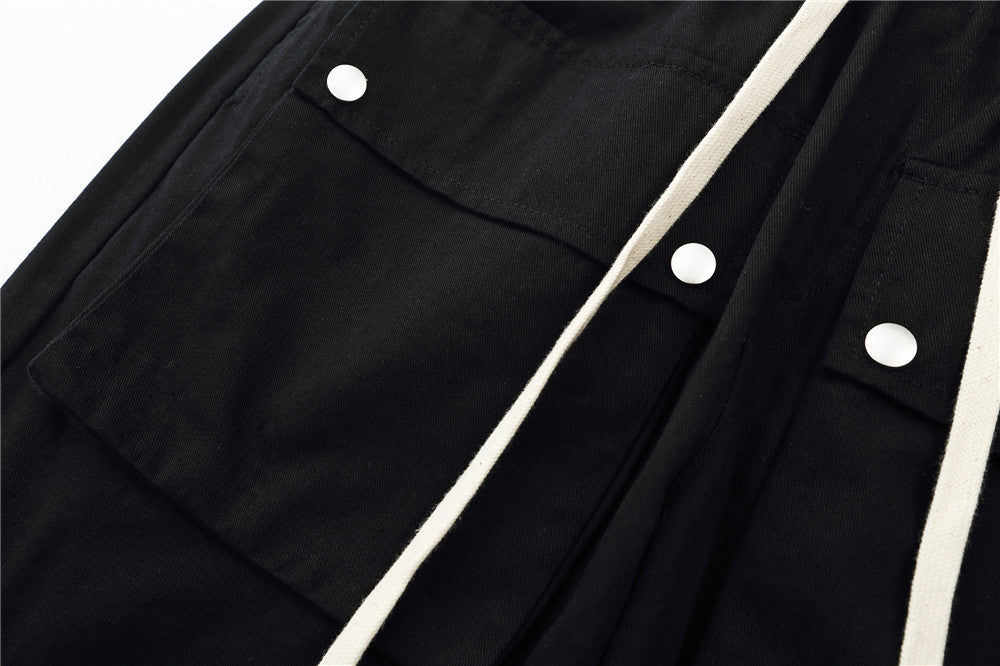 Solid Color Multi-pocket Cargo Pants Men Ooho