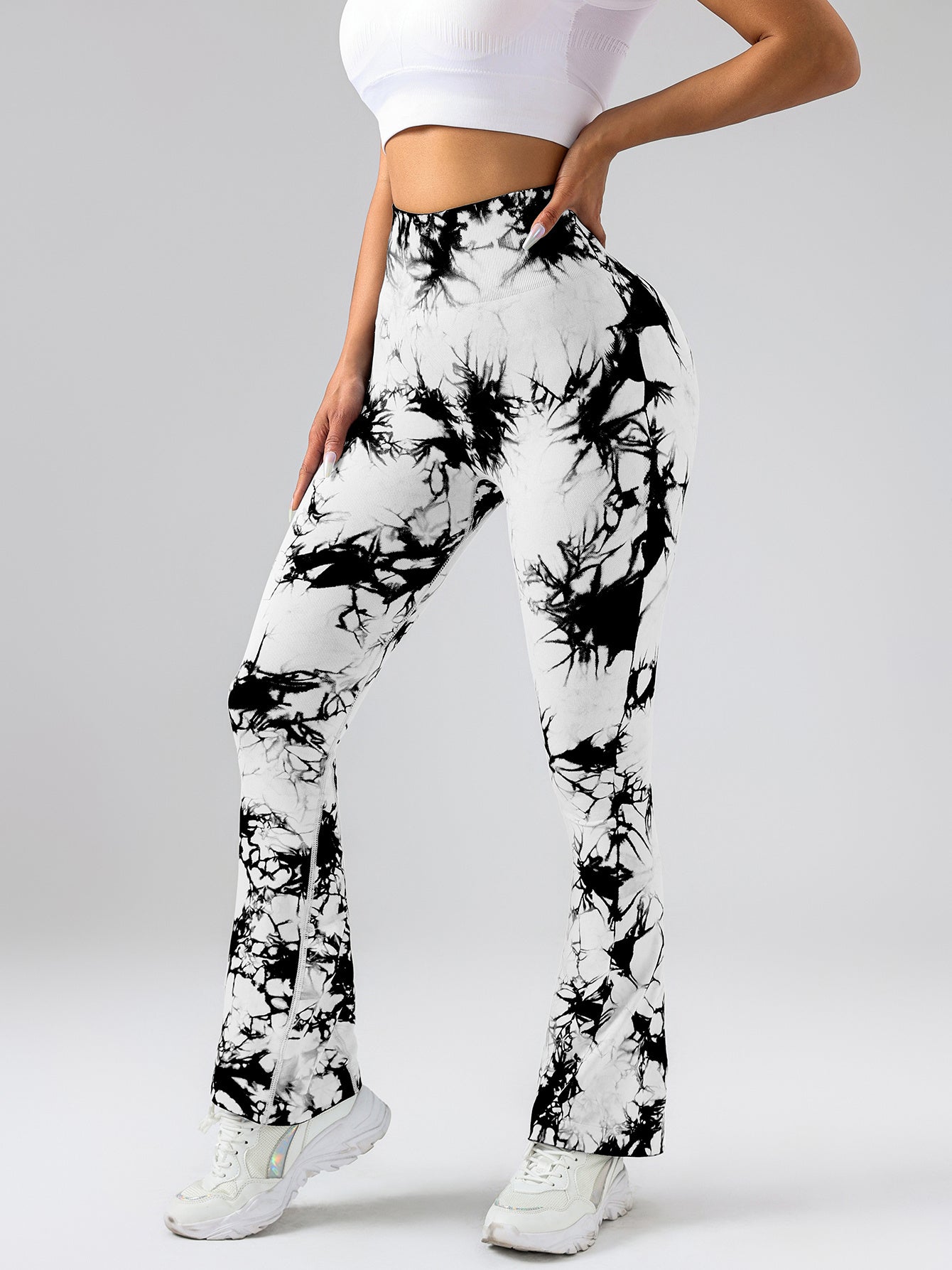 3-Pack Tie Dye Seamless High Waisted Leggings for Women – Scrunch Butt Lifting Yoga Gym Workout Athletic Pants