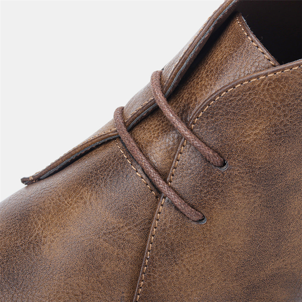 Men's Workwear Boots Retro Color Brushed Large Size Desert Boots Men Ooho