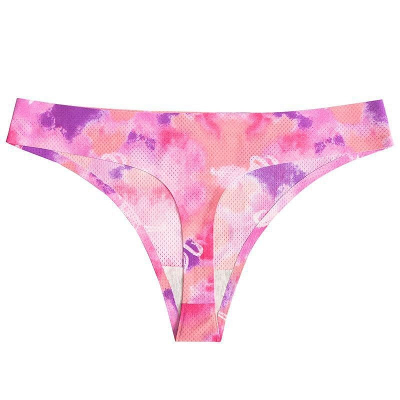 Printed Breathable One Piece Low Waist Thong Women Ooho