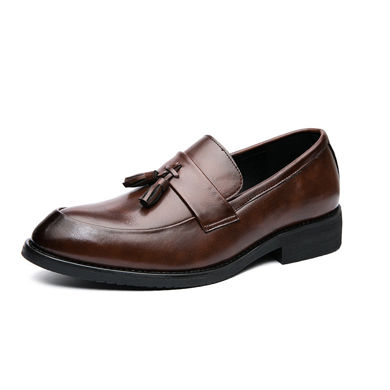 Casual Men Loafers Classic Tassel Men Leather Shoes Wedding Men Dress Ooho