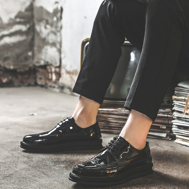 Mens Business Casual Korean Style Trendy British Mens Shoes Ooho