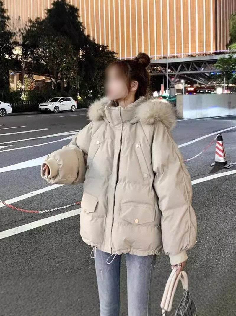 Loose Slimming Parka Coat for Women – Lightweight Warm Winter Outerwear Ooho