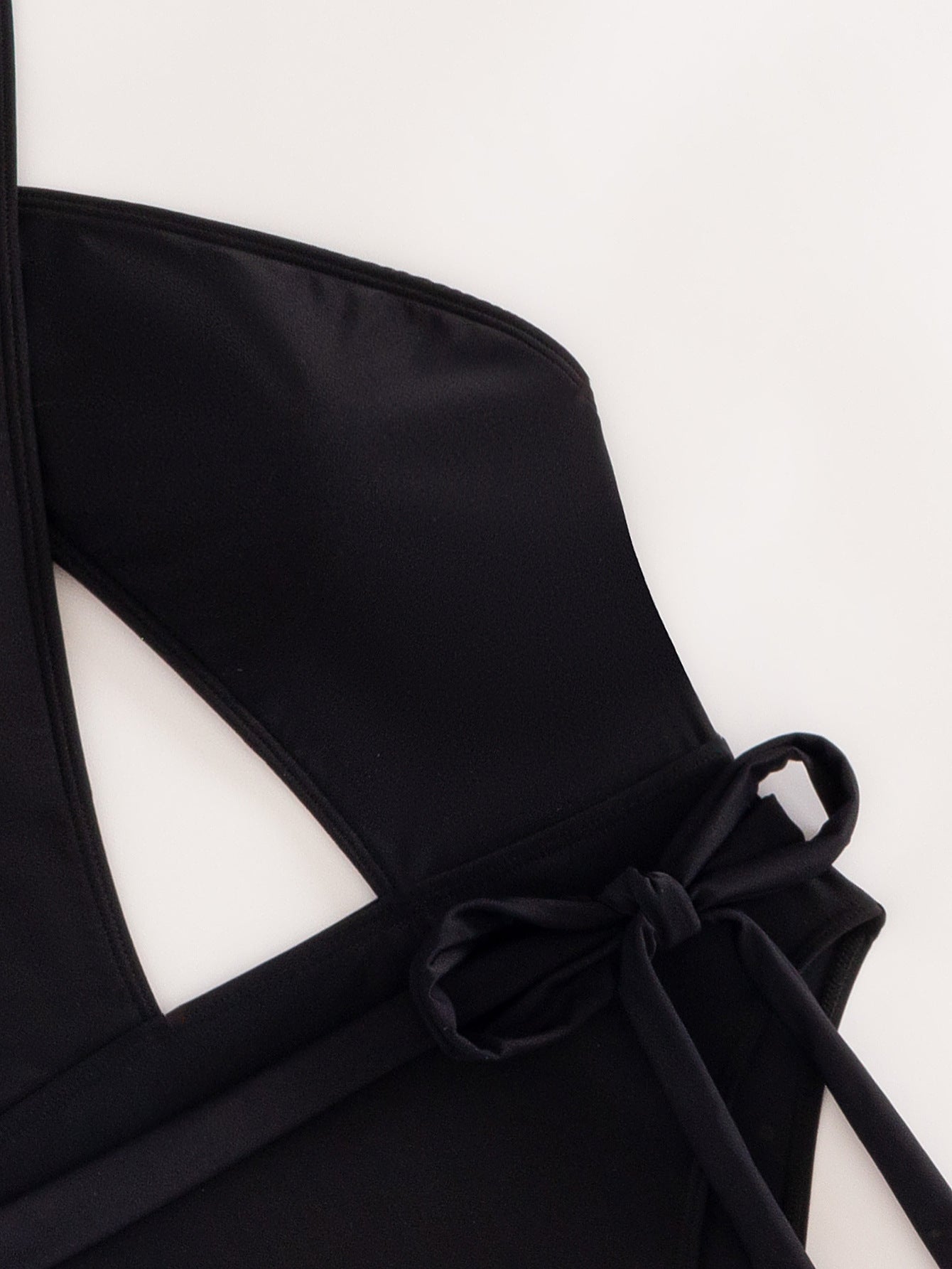 Cross Strap New Solid Color One-piece Swimsuit For Women Ooho