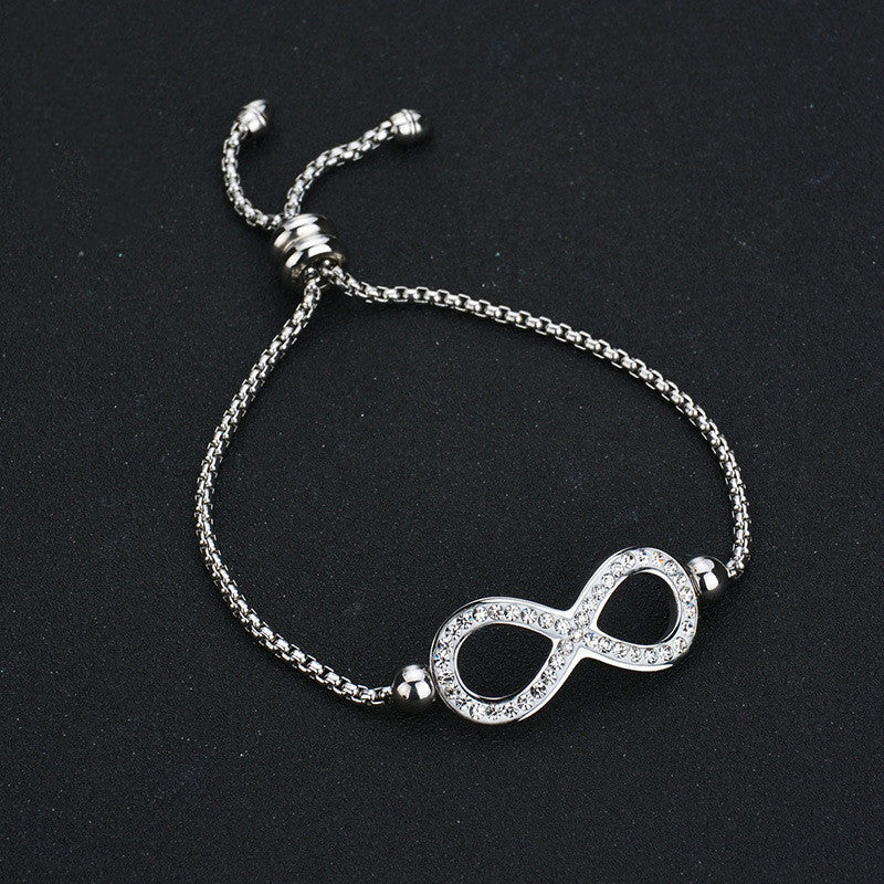 Micro Rhinestone Adjustable Bracelet For Women Ooho