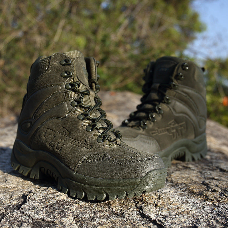 Large Size Army Fan Outdoor Hiking Shoes For Standing Boots Tactical Desert Shoes Military Boots Men Ooho