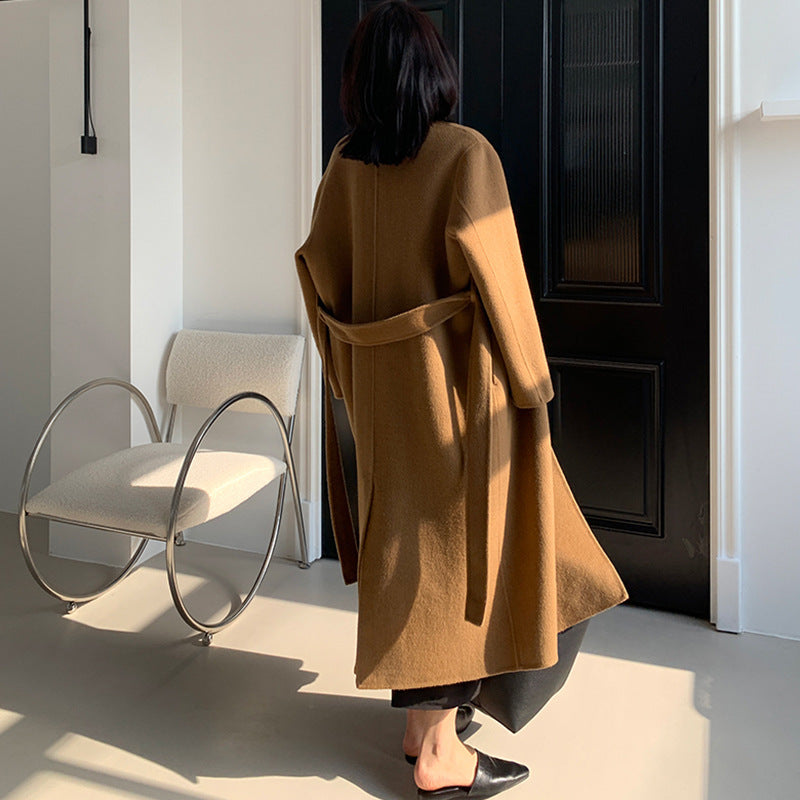 Handmade Reversible Cashmere Coat for Women - Luxurious & Stylish Outerwear Ooho