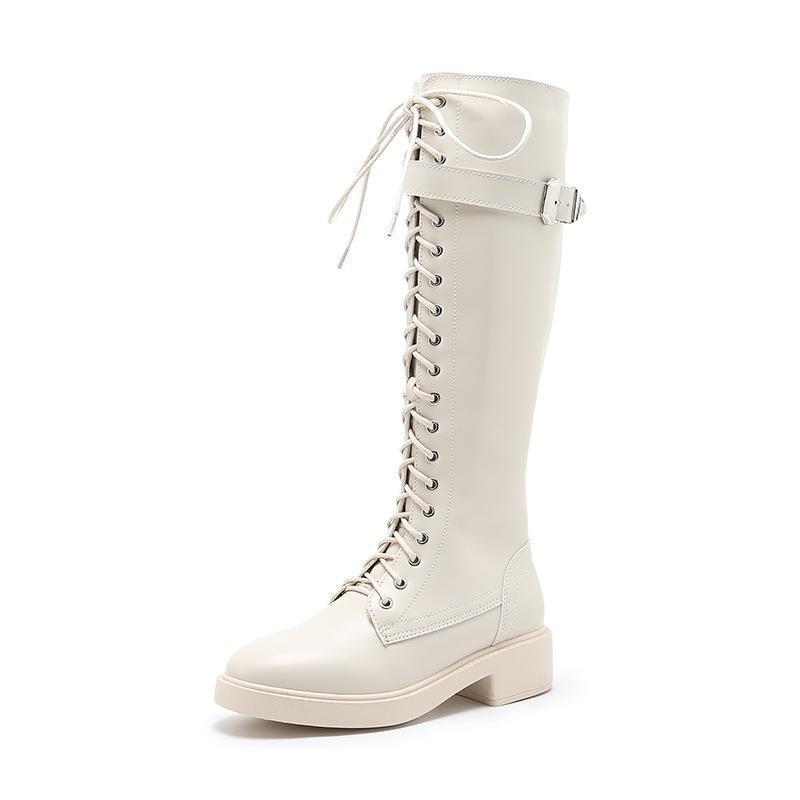 Women Long Boots High Boots Flat Boots Big Size Ooho