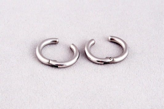 Titanium Steel Male Non Pierced Earring Ear Clip Magnet False Earrings Ooho