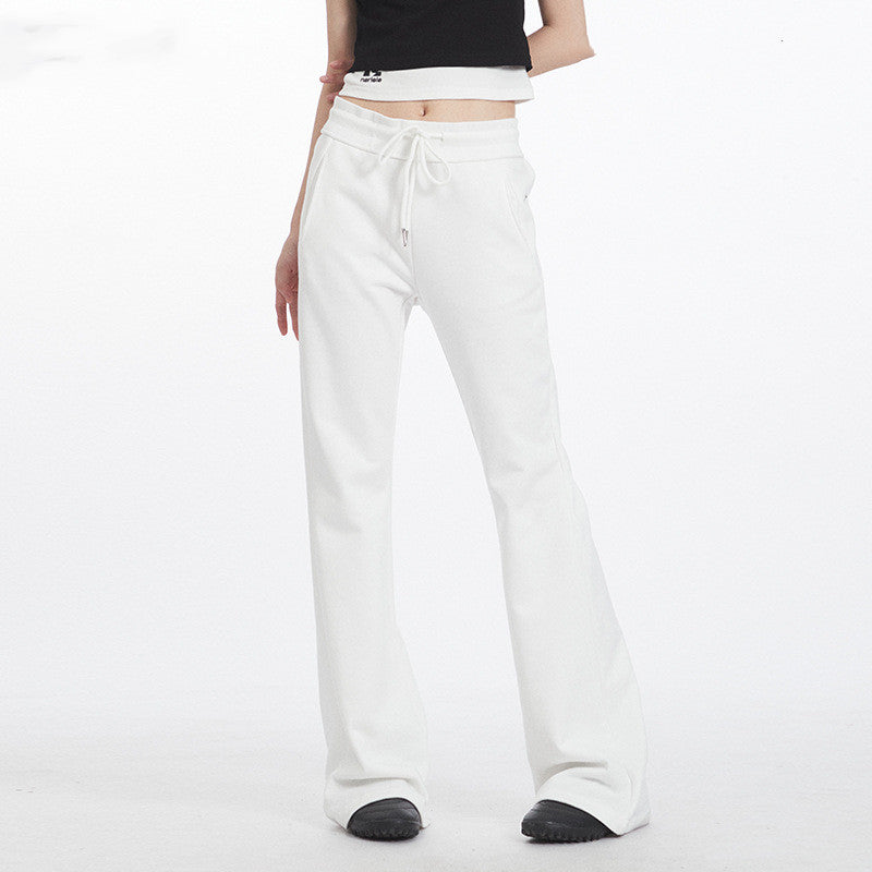 Niche Embroidered Skinny Sweatpants for Women | Low Waist Slim Fit Hot Girl Style Ooho