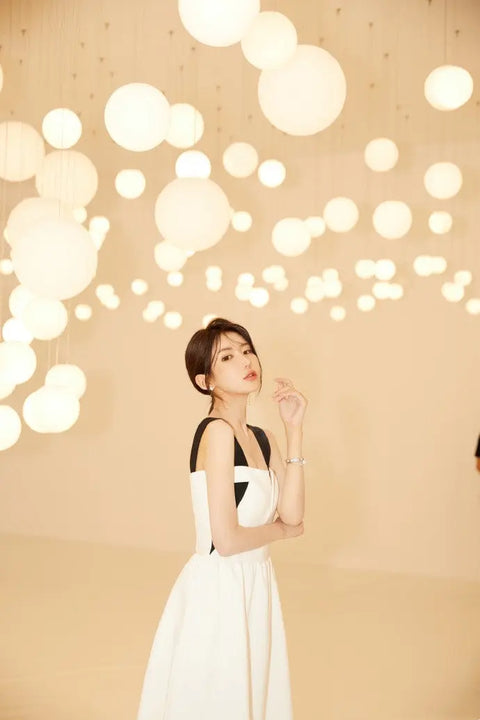 Mini French Dress Midi Party White Dress Ooho