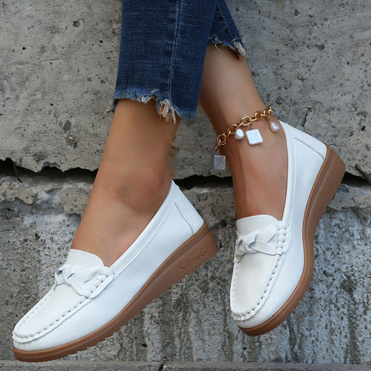 Women Flats Shoes Weave Design Soft Spring Summer Shoes Ooho