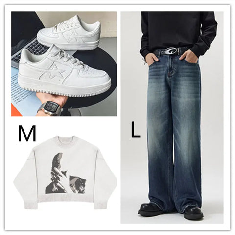Thick Soled White Casual Sneakers For Men Ooho 