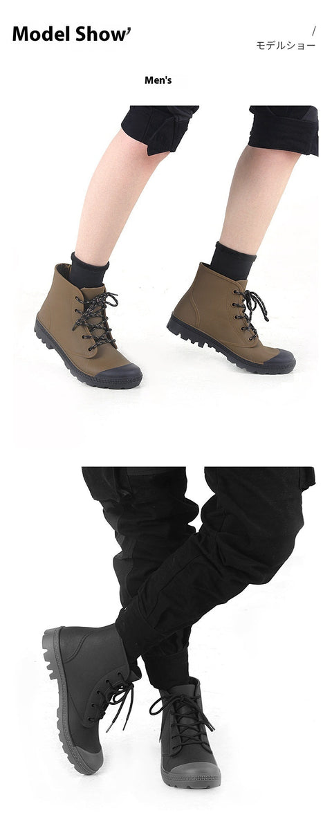 Rain Waterproof Rubber Short Boots Ooho