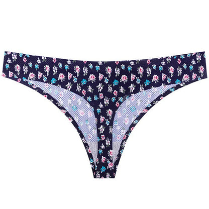 Printed Breathable One Piece Low Waist Thong Women Ooho